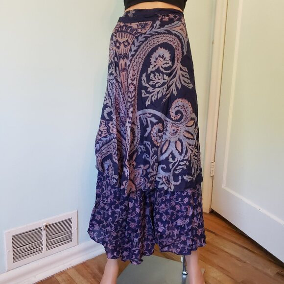 NWOT Wrap Skirt, Reversible. can wear it in so many ways. - Picture 1 of 15